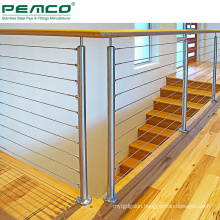 Indoor Ss Inox Wire Rope Railing Stainless Steel Cable Handrail Systems